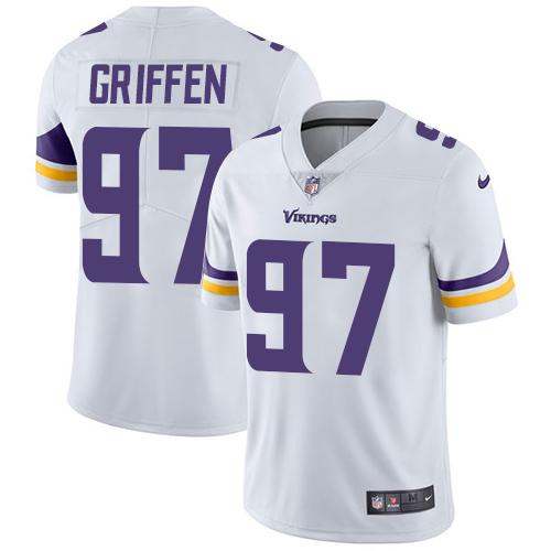 Nike Vikings #97 Everson Griffen White Youth Stitched NFL Vapor Untouchable Limited Jersey - Click Image to Close